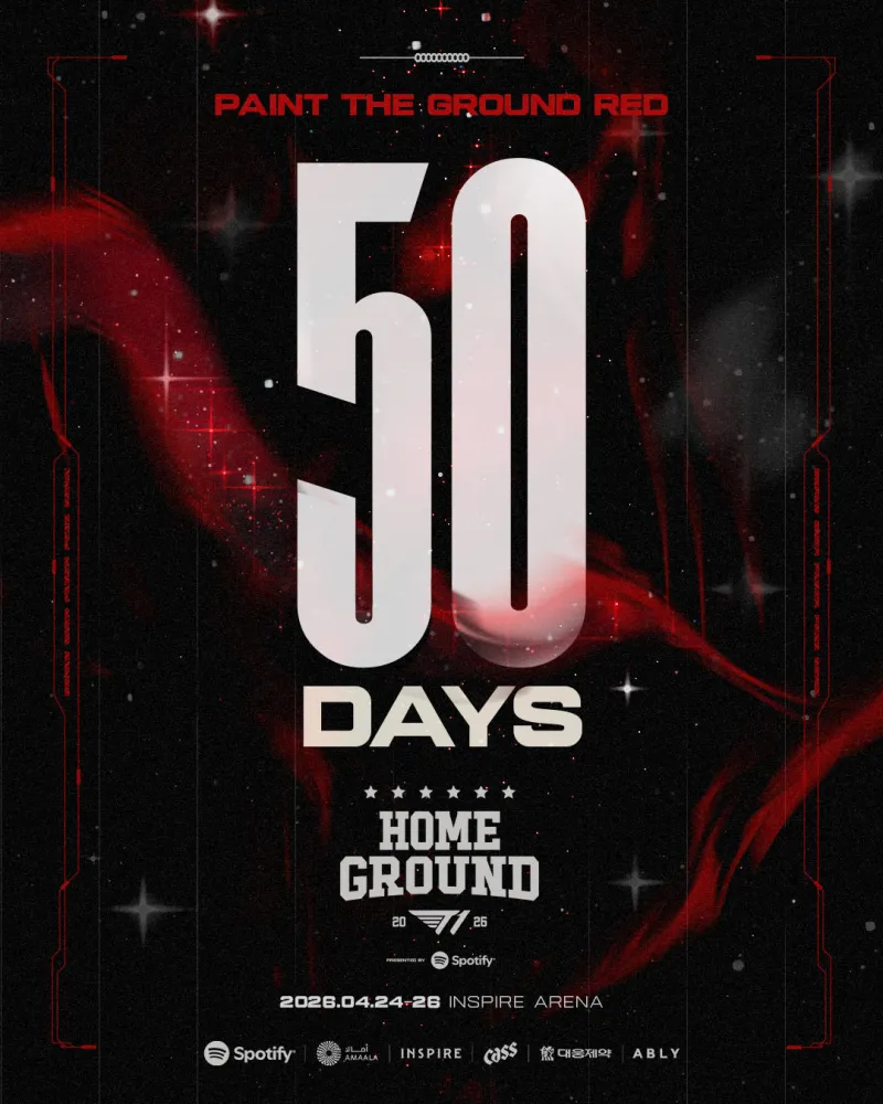 kaiyun sports-T1发布主场倒计时50天海报：准备好用热情填满主场了吗